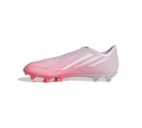 adidas Mujer F50 Sparkfusion League Laceless Firm Ground/Artificial Ground Football Boots Womens Shoes, Solar Turbo/FTWR White/Distilled Pink, 41 1/3 EU