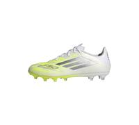 adidas Mujer F50 SPARKFUSION League Low Firm Ground/Artificial Ground Football Boots Womens, FTWR White/Iron Met./hi-Res Yellow, 39 1/3 EU