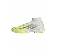 adidas Mujer F50 SPARKFUSION League Mid Cut Turf Football Shoes Womens, FTWR White/Iron Met./hi-Res Yellow, 40 2/3 EU