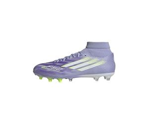 Adidas Mujer F50 SPARKFUSION League W Mid Firm Ground/Artificial Ground Football Boots, Violet Tone/Lucid Lemon/Purple Rush, 36 EU