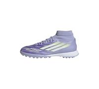adidas F50 SPARKFUSION League W Mid Turf Football Boots, Botas de fútbol Mujer, Violet Tone/Lucid Lemon/Purple Rush, 44 2/3 EU