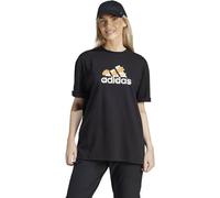 adidas Mujer Flower Pack Badge of Sport tee, Black, S