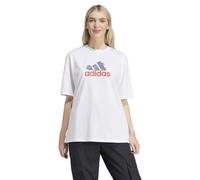 Camiseta adidas flower badge of sports gt mujer blanco M
