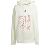 adidas Mujer French Terry Print Hoodie, Off White, M