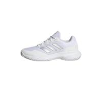 Adidas Mujer Gamecourt 2.0 Tennis Shoes, Silver Metallic/Cloud White, 41 1/3 EU