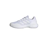 adidas Gamecourt 2.0 Tennis Shoes, Zapatillas de Tenis Mujer, Silver Metallic/Cloud White, 44 2/3 EU
