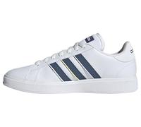 adidas Mujer Grand Court Base 2.0 Shoes, Cloud White/preloved Ink/Crystal Jade, 44 EU