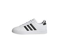 adidas Mujer Grand Court Cloudfoam Lifestyle Court Comfort Shoes, Cloud White/Core Black/Core Black, 37 1/3 EU