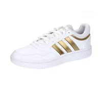 adidas Mujer Hoops 3.0 Low Classic Basketball Shoes, FOOTWEAR WHITE/FOOTWEAR WHITE/MAGOLD, 38 2/3 EU