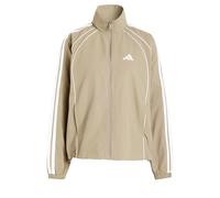 adidas Mujer Iconic Woven Tracktop with 3-Stripes Sweatshirt, Khaki Six, XS