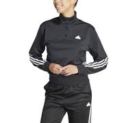 adidas Mujer Iconic Wrapping 3-Stripes Snap Track Jacket, Black/White, M