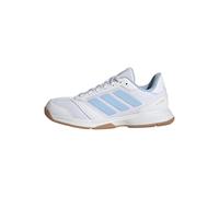 adidas Mujer Ligra 8 Womens Indoor Shoes, FTWR White/Clear Sky/Gold Met., 43 1/3 EU