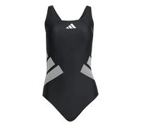 ADIDAS PERFORMANCE Bañador de natación 'Logo C-back' gris / negro / blanco L gris / negro / blanco