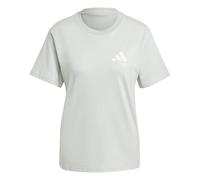 adidas Mujer Lounge Verbiage Graphic T-Shirt, Wonder Silver, S