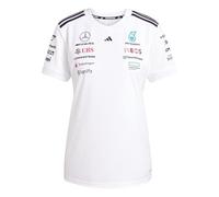 Adidas Mujer Mercedes - AMG Petronas Formula One Team Driver Jersey White Women, White/Black, S