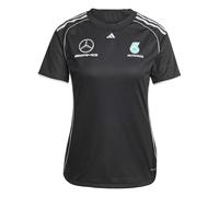 Adidas Mujer Mercedes - AMG Petronas Formula One Team Mechanics Jersey Women, Black/Reflective Silver, XXL