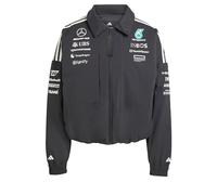 adidas Mujer MERCEDES - AMG PETRONAS FORMULA ONE TEAM TEAM JACKET WOMEN, Black/White, S