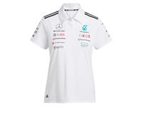 Adidas Mujer Mercedes - AMG Petronas Formula One Team Team Polo White Women, White Melange/Black, L