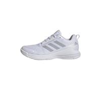 adidas Mujer Novaflight 2 Indoor Shoes, Cloud White/Silver Metallic/Cloud White, 39 1/3 EU