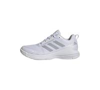 adidas Mujer Novaflight 2 Indoor Shoes, Cloud White/Silver Metallic/Cloud White, 41 1/3 EU