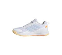adidas Mujer Novaflight 2 Indoor Shoes, FTWR White/Crystal Sky/Ice Tangerine, 37 1/3 EU