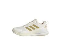 adidas Mujer Novaflight 2 Indoor Shoes, Off White/Gold Met./Crystal Sand, 42 EU
