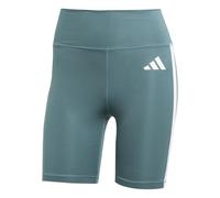 adidas Mujer Optime Essentials 3Stripes Short Leggings, preloved teal/white, XS 7 inch