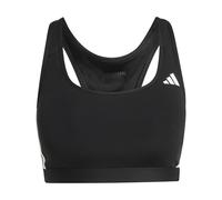 adidas Mujer Optime Essentials Workout 3-Stripes Medium Support Bra, Black/White, S