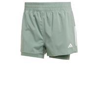 adidas Mujer Own The Run Climacool 2in1 Short, Silver Green, XS