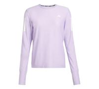 adidas Mujer Own The Run Long Cuff Sleeve tee, Powder Plum, S