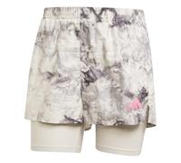 adidas Mujer Own The Run Spray Dye 2in1 Short, Orbit Grey/Black, XS