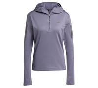 adidas Mujer Own The Run Winterized Hooded Half-Zip, Preloved Violet, XS
