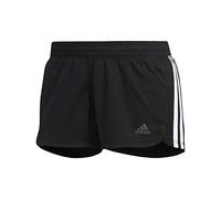 adidas Mujer Pacer 3-Stripes Knit Shorts, Black/White, L