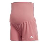 adidas Mujer Pacer AEROREADY Train Essentials Woven Shorts (Maternity), Pink Strata / White, XL