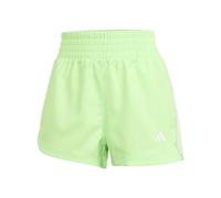 adidas Mujer Pacer Training 3-Stripes Woven High-Rise Shorts, Lime Burst/White, XS 3 Inch