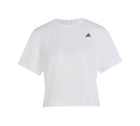 adidas Mujer Primelift Essentials Workout Boxy Graphics Shirt, White, XS