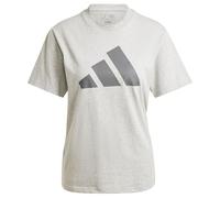 adidas Mujer PWR 3 Graphic tee, Medium Grey Heather, XXS
