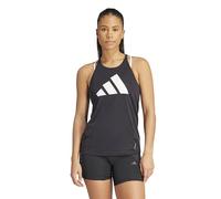 adidas Mujer Run It Stripes Tank Top, Black, XS