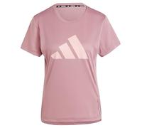 adidas Mujer Run It Stripes tee, preloved Crimson, S