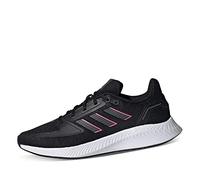 adidas Run Falcon 2.0, Zapatillas de Running Mujer, Core Black Grey Screaming Pink, 36 2/3 EU