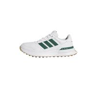 adidas Mujer S2G 26 Leather Spikeless Golf Shoe, FTWR White/Collegiate Green/Gum M2, 42 2/3 EU