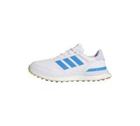 adidas Mujer S2G 26 Leather Spikeless Golf Shoe, FTWR White/Lucid Ray Blue/Crystal Sky, 42 2/3 EU
