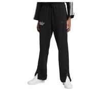 adidas Mujer Signature Graphic Embroidery French Terry Straight Leg Pant, Black, M
