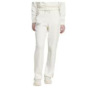 adidas Mujer Signature Graphic Embroidery French Terry Straight Leg Pant, Off White, S