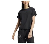 adidas Mujer Signature Graphic Print T-Shirt, Black, L