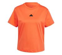 Adidas Mujer Signature Graphic Print T-Shirt, Bright Red, L