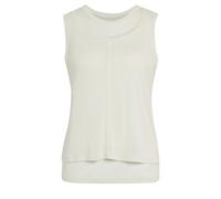 adidas Mujer Soft Lux Sheer Tank Shirt, Off White, XXS