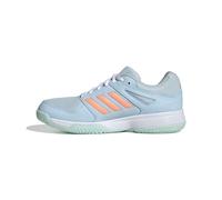 adidas Mujer Speedcourt Women Indoor Shoes, Ice Blue/Frozen Turbo/FTWR White, 40 2/3 EU