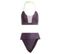 adidas Mujer Sportswear Colorblock Bikini, Aurora Black/Preloved Fig, S