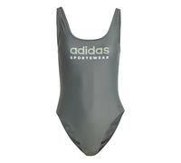 adidas Mujer Sportswear U-Back Swimsuit, Legend Ivy/Silver Green Mel, 38